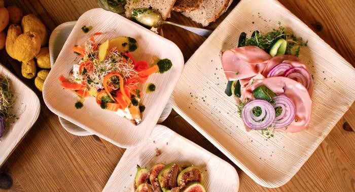 areca square plates group