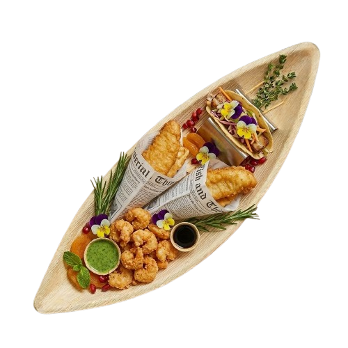 5 inch Areca Boat Plate