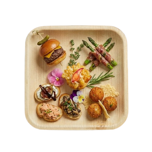 5 inch Square Areca Plate